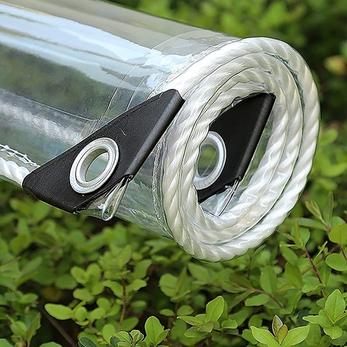 Clear Waterproof Tarp Tarpaulin Tear Resistant Cover for Camping Tent Patio - Bild 18 von 28