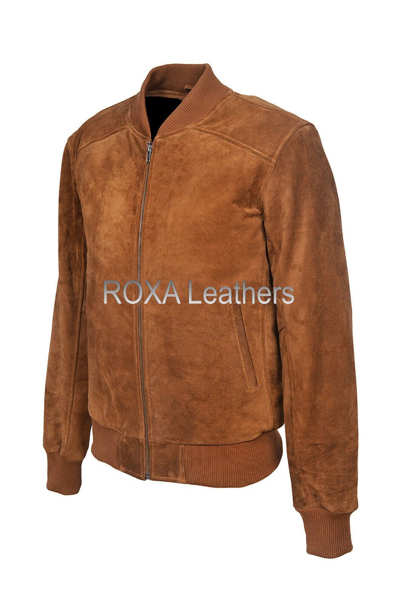 NEW Outwear Men Authentic Suede Pure Leather Jacket Bomber