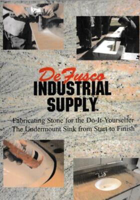 Learn Fabricating Stone Undermount Sink DVD VIDEO spigot countertop polish seal