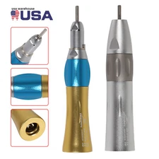 Dental Low Speed Handpiece Inner/External Nosecone Straight Golden