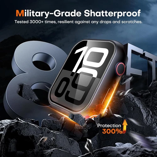 Case for Apple Watch Series 11 10 46/42mm Protective Cover Glass ScreenProtector - Picture 7 of 27