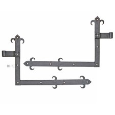 Paire Porte Charnières Angle Antique 40x60cm 17er Dorn