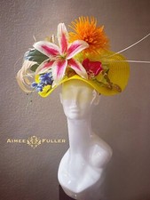 Kentucky Derby Fascinator Hot Pink Stargazer Lily Royal Ascot Easter Del Mar Hat