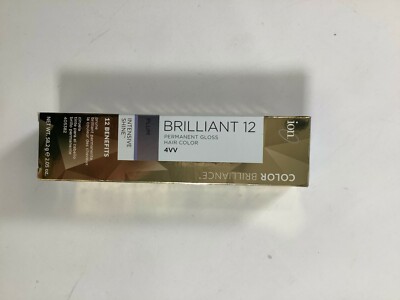 Ion Brilliant 12 4VV Plum Permanent Gloss Hair Color 2.05 oz NEW!