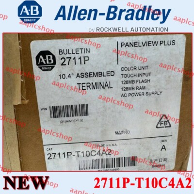 NEW PLC 2711P-T10C4A2 PanelView Plus 1000 Touch/Color Terminal US