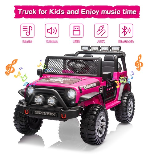 12V Kids Ride On Car Toy Jeep 2 Seater Kids Electric Car Toy w/Remote Control - Picture 15 of 18