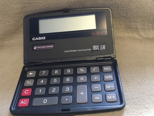 casio dual leaf calculator