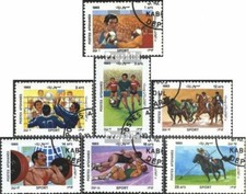 Afghanistan 1436-1442 (complete issue) used 1985 Sports