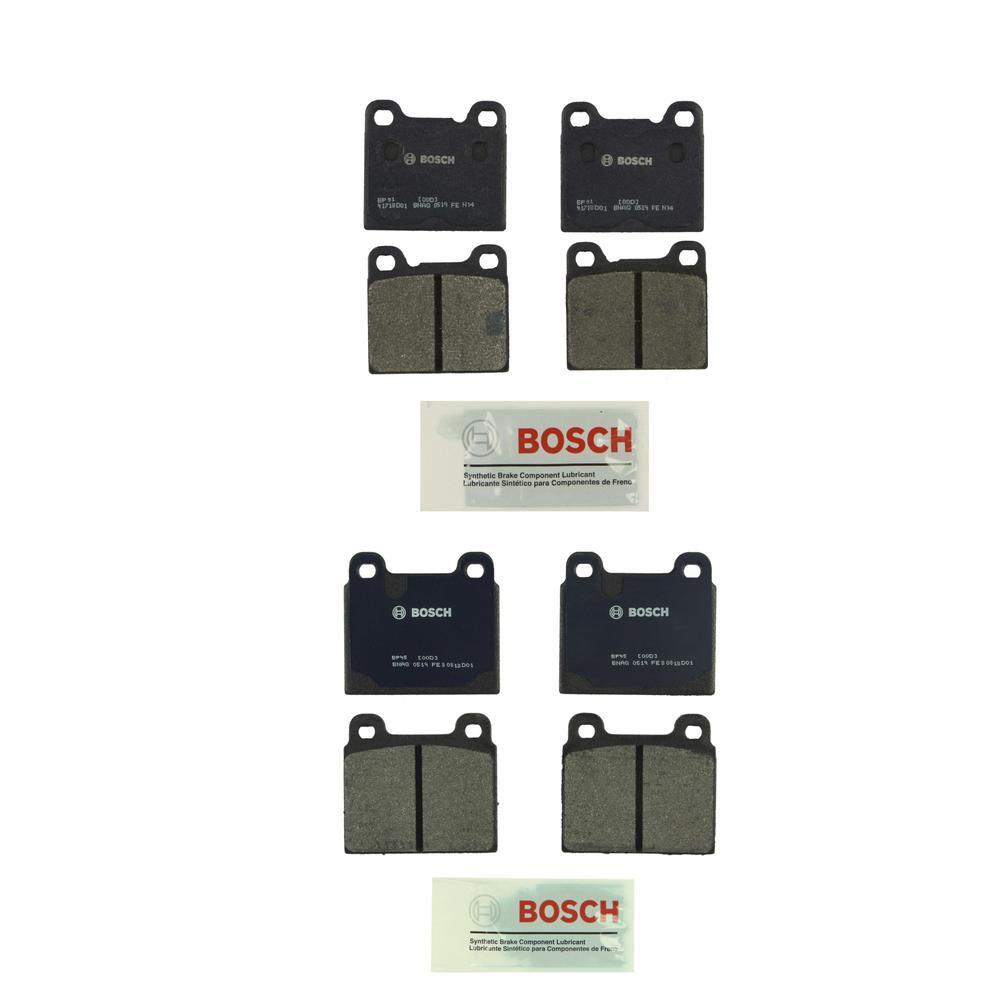 Bosch QuietCast Front & Rear Metallic Disc Brake Pads Kit For Ferrari MB Porsche