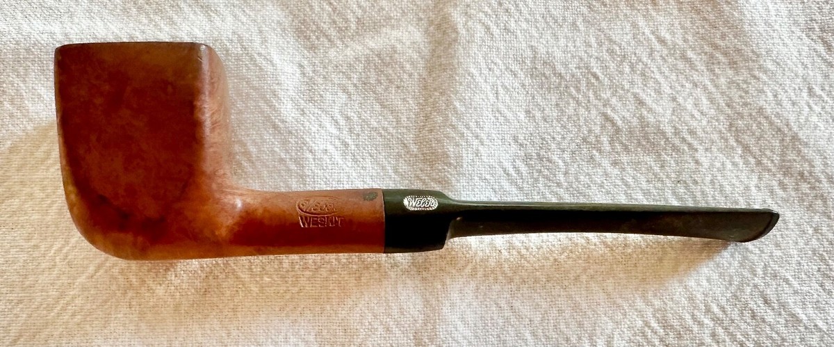 tobacco wood 565 Vintage Weber Weskit #565 Tobacco Pipe panel shape with saddle stem