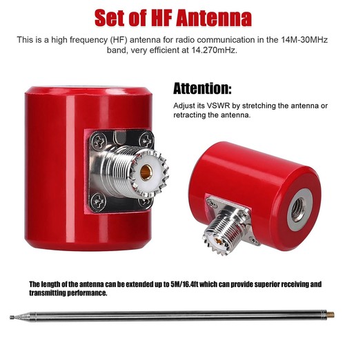14M-30MHz Stainless Steel QRP HF Antenna Replacement Part For USDX Radio - Photo 15/16