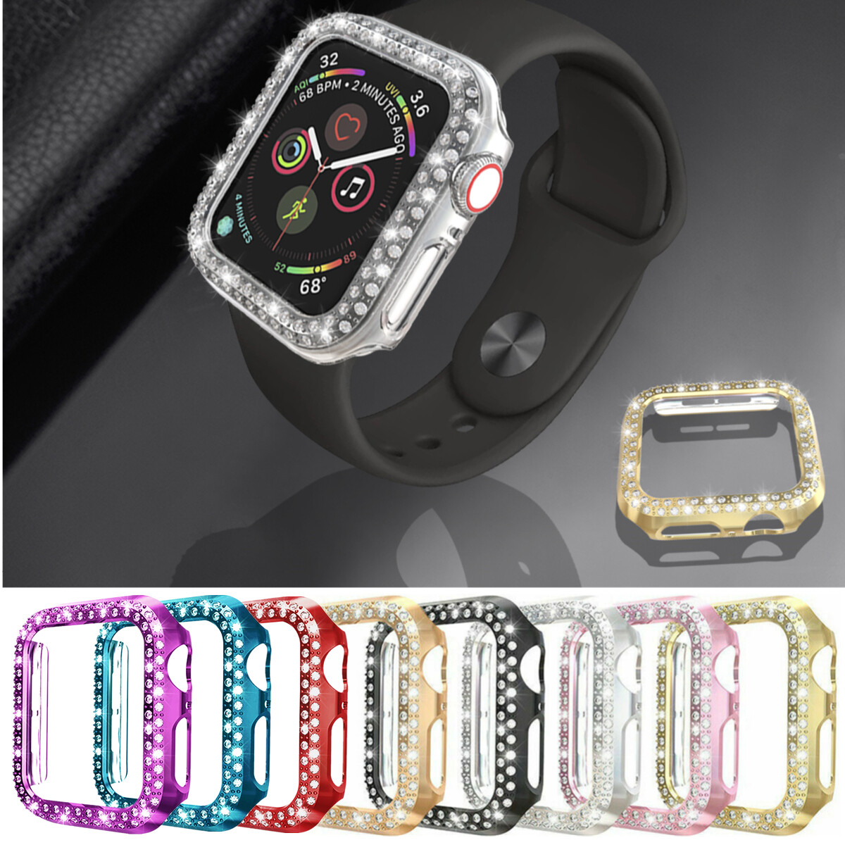Bling Protective Cover Bumper Case Watch Accessories For iWatch