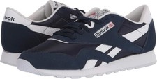 Man Reebok Classic Nylon Running Sneakers Shoe Athletic Trainer GY7234 Navy New