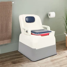 Portable Bedside Toilet Chair Shower Commode Seat Bathroom Potty Stool Adult