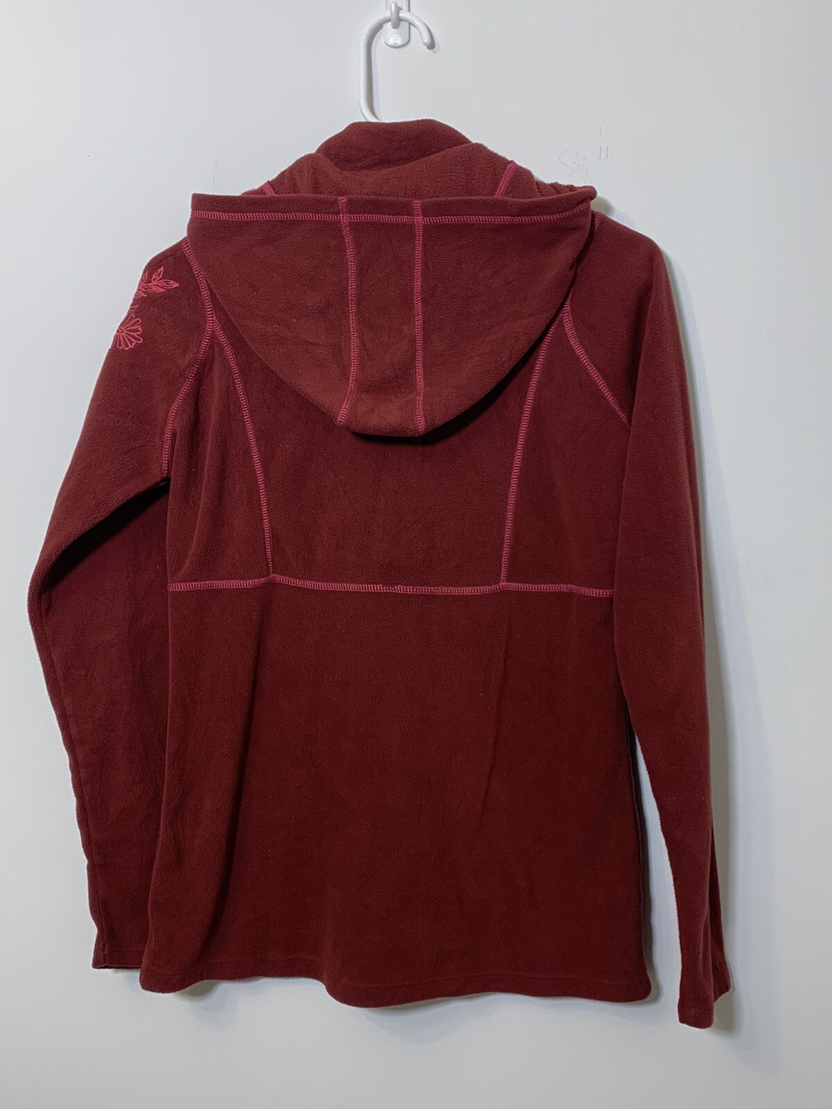 Athleta Fleece Burgundy Pullover Hoodie Size Small B eBay