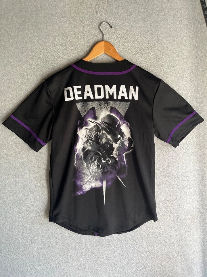 Camiseta WWE Para Hombre Mediana Negra The Undertaker Deadman Estampado Gráfico Foto 2 de 4