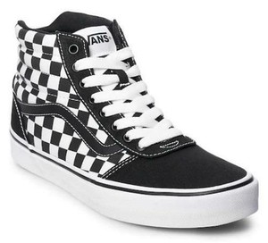 vans all checkered high tops