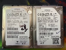 LOT OF QTY 2 100gb 2.5" Laptop SATA Replacement Hard Drives MIXED BRAND Working
