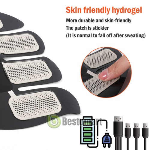 Unisex Arme, Bein Elektrisch EMS Muskelkräftigung & Fettverbrennung Stimulator Gürtel - Bild 28 von 57