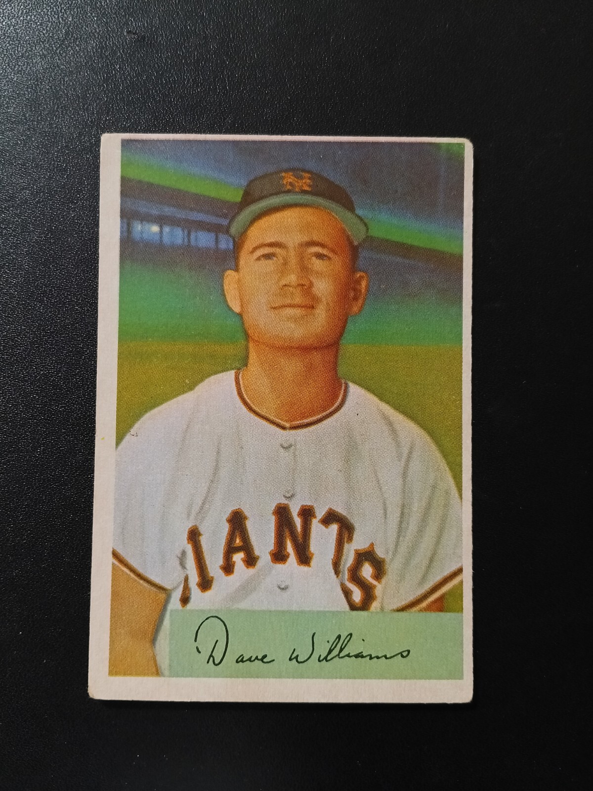 Dave Williams #9 Baseball Cards 1954 Bowman trading card — raw and PSA graded price guide
