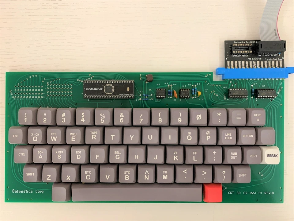 Datanetics Rev B Keyboard & Apple Cassette Interface ACI Replica for Apple 1 I - Image 4 of 4