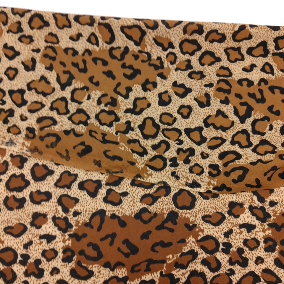 Georgette Fashion Dress Fabric 4yd14 Brown Leopard Animal Print 45" Wide - Image 3 of 4