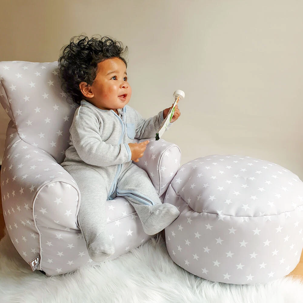 Toddler Stars Kids Armchair Beanbag Bean Bag Chair Filled Washable