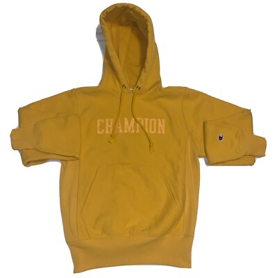 Adult Champion Reverse Weave Pullover Hoodie Men Yellow/Gold