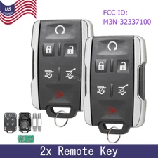 2 For 2015 2016 2017 - 2020 Chevy Tahoe Suburban Remote Control Keyless Key Fob