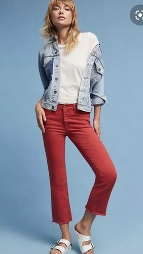 Script Cropped Raw Hem Jeans | eBay