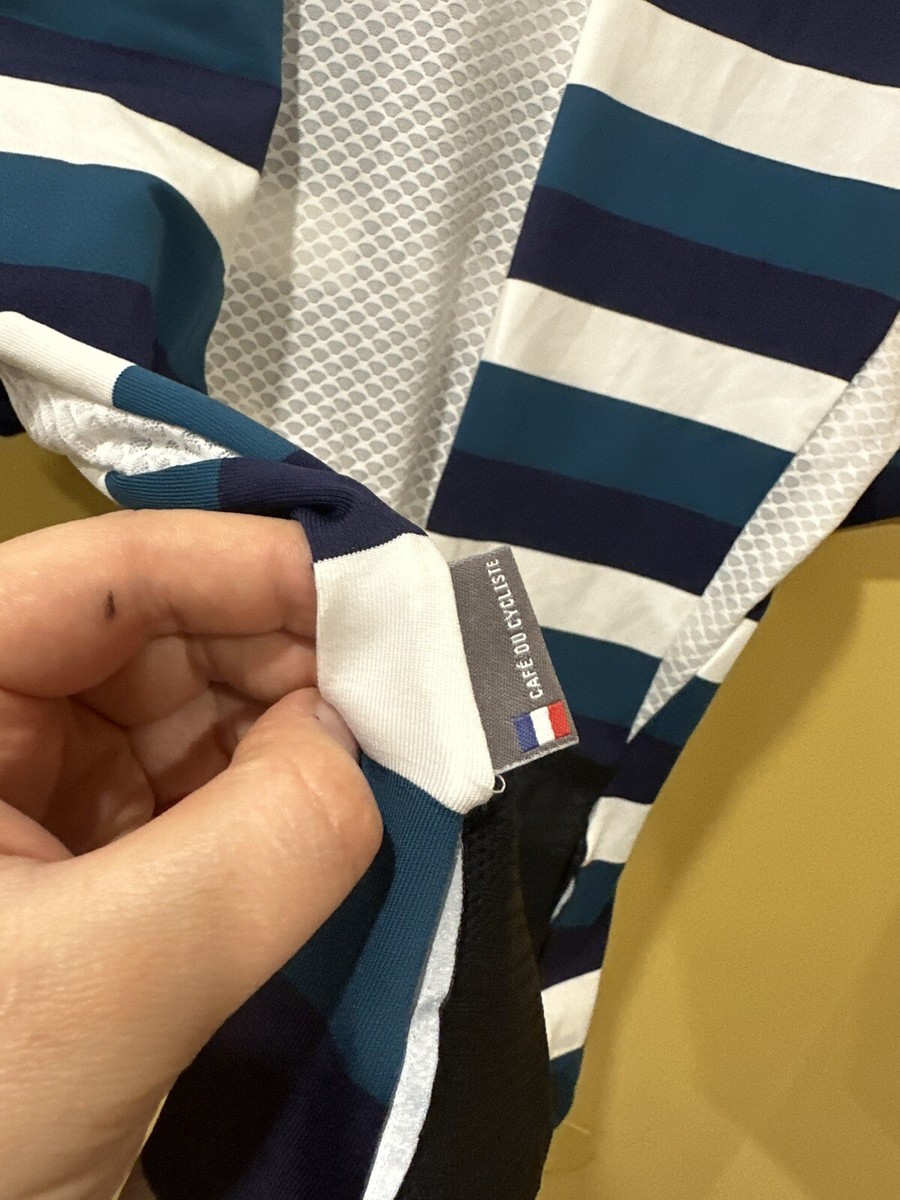 Cafe Du Cycliste Francine Jersey Striped Men's size XXL Excellent