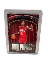 2021-22 Panini NBA Hoops Now Playing Rookie Insert JALEN GREEN Houston Rocket RC