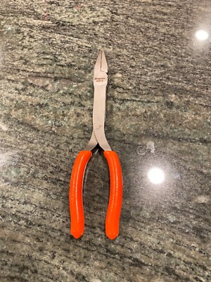 Snap On 61cf 8'' talon grip duck bill pliers orange new