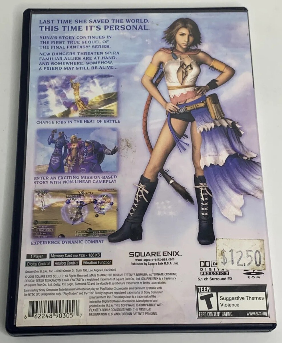 【新品未開封】PS2 ファイナルファンタジー10-2 Final Fantasy X-2 Sony PlayStation 2 PS2 FF 10-2 no manual