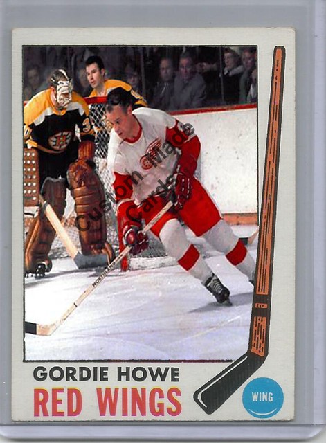 Custom made Topps 1969-70 Detroit Red wings Gordie Howe hockey card ...