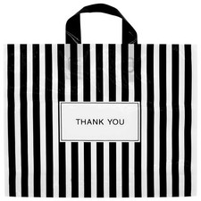 50 Pack 12x15In Extra Thick Thank You Shopping Bags for Boutique Small Business