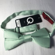 Brand Q Adjustable Pretied Bow Tie Mint Green Bowtie Italy NWT
