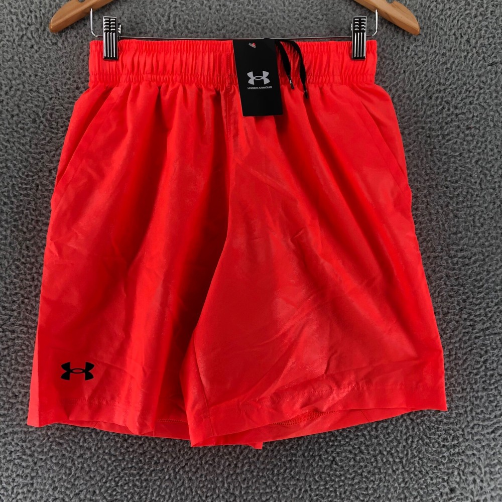 Under Armour Orange UA Woven Emboss Shorts Men's Size L