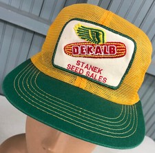 Dekalb Seeds Big Patch K-Products Trucker Farming Snapback Cap Hat America USA