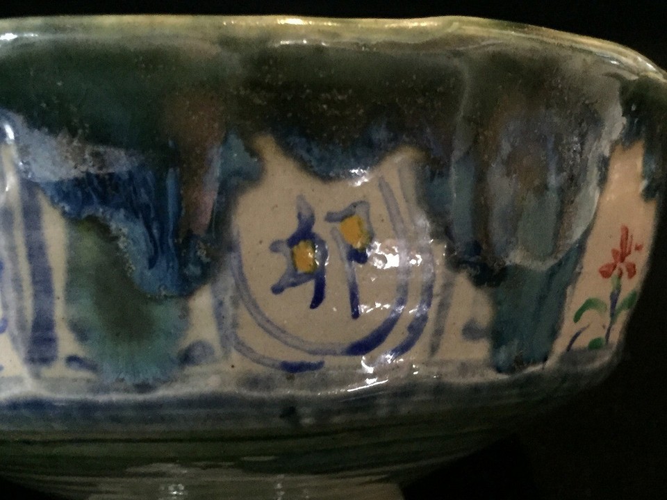 A0596 Japanese Pottery Tea Ceremony Bowl Cup CHAWAN Vintage MATCHA