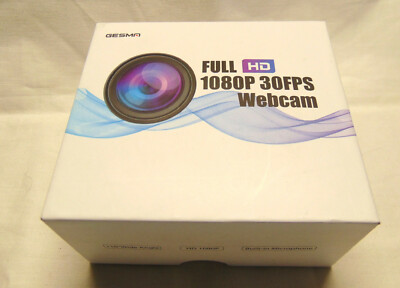 New Gesma CM-02 Full HD 1080P 30FPS Webcam 110° Wide Angle Microphone Camera