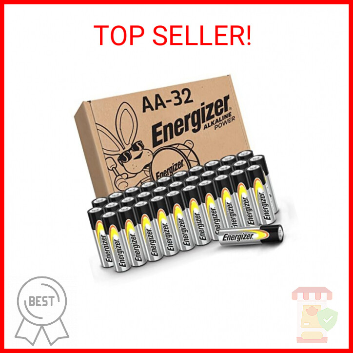 Energizer AA Batteries, Alkaline Power Double A Battery Alkaline, 32 Count-image