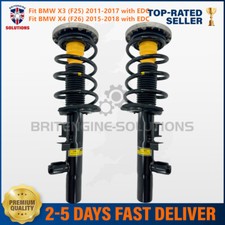 2X Front Shock Absorbers Struts Assembly EDC For BMW X3 F25 2011-17 X4 F26 15-18