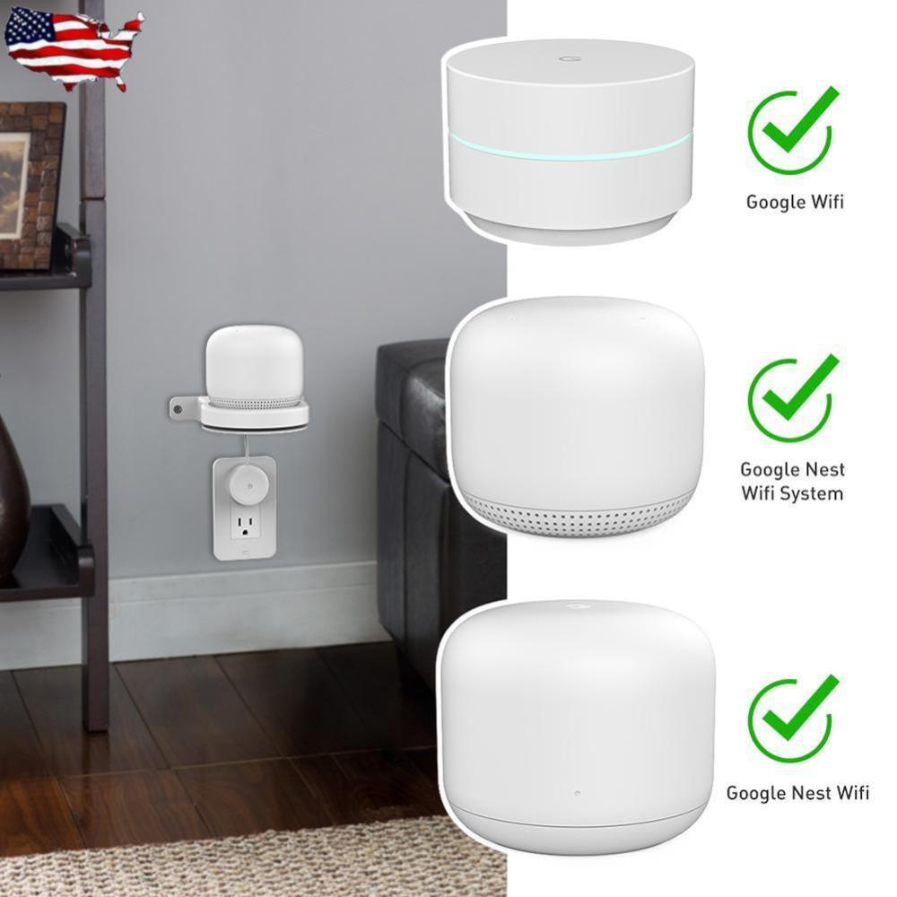Smart Speaker Outlet Holder Wall Mount for Google Nest WiFi Wireless Router-image