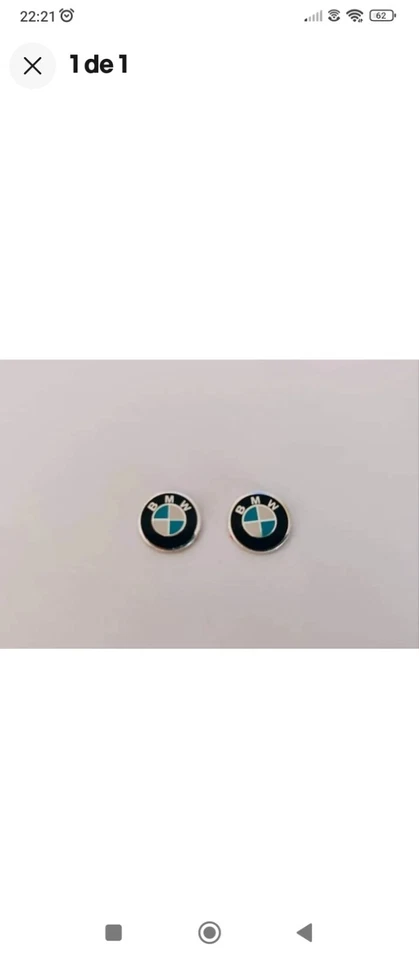 2x logo BMW key 11mm - Imagen 4 de 4