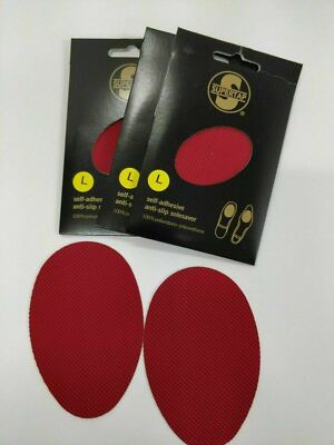 3 PAIR LOT Red Shoe Sole Protector Ladies High Heel Louboutin DIY Peel & Stick