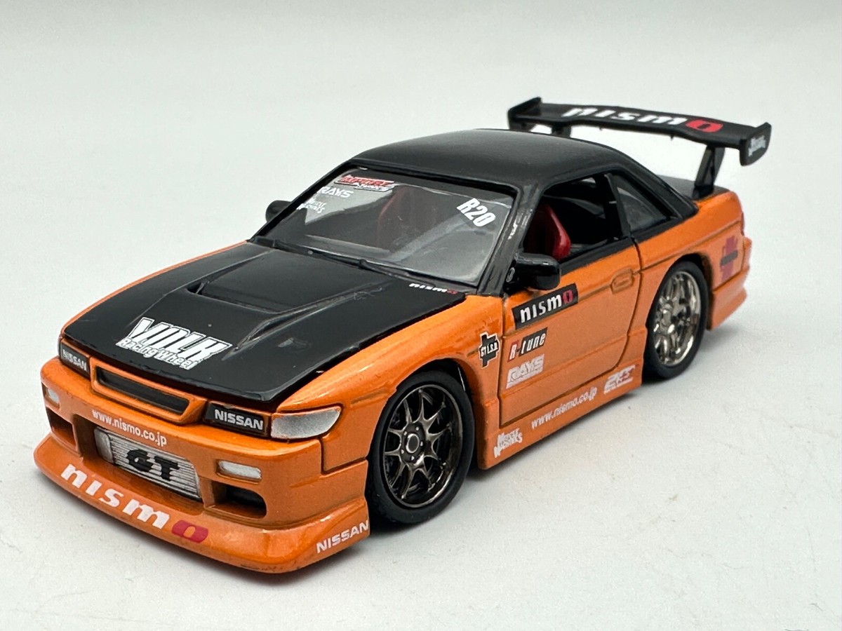 Muscle Machines Import Tuner Nissan S13 Silvia, Orange & Black, 1