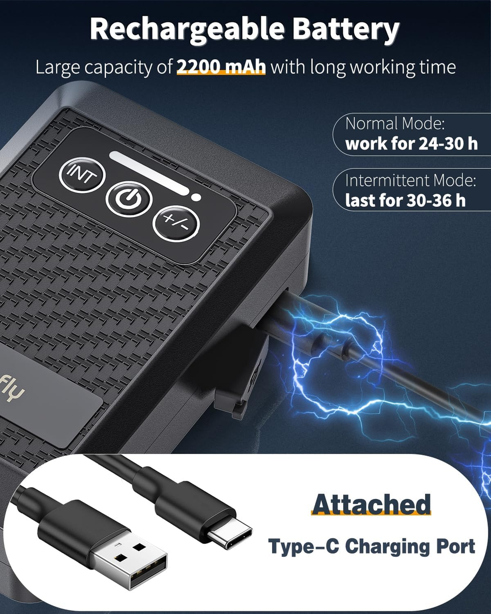 Pawfly Acquario Batteria Alimentata Pompa D'Aria Usb Ricaricabile - Foto 2