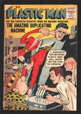 Plastic Man 58 1956-Harvey-The Overlord of Crime-Superhero issue-G/VG