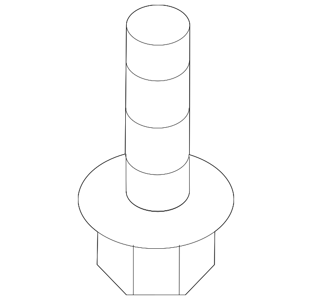 Toyota OEM Rear Bumper-mount Arm Bolt 90119A0452 for sale online 